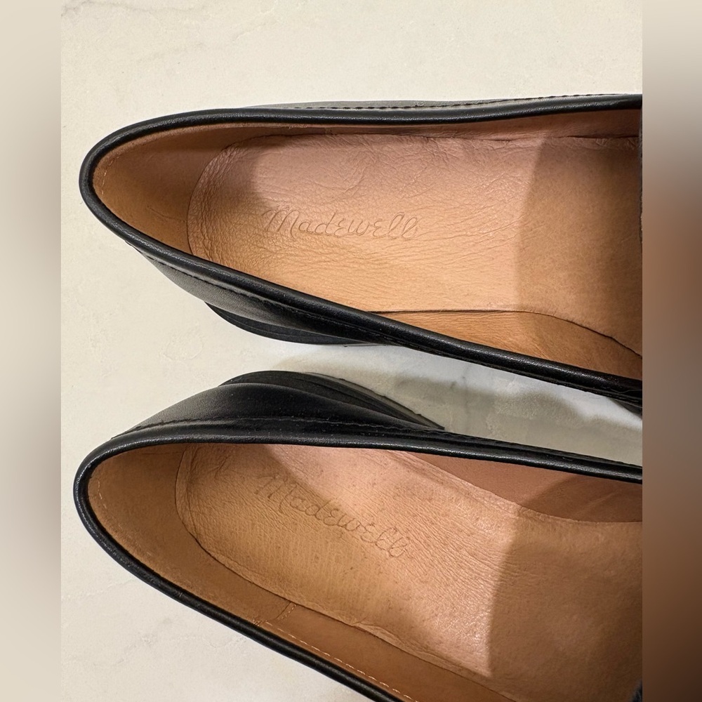 Classic Black Leather Lug-Sole Loafers for Women - Picture 7 of 12